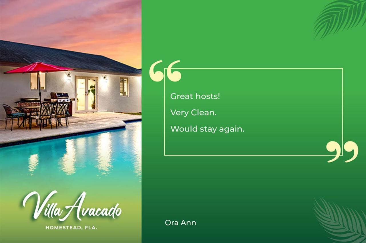 Bright Villa, Heated Pool, 2 Kings, By Everglades, Biscayne & Keys Homestead Zewnętrze zdjęcie